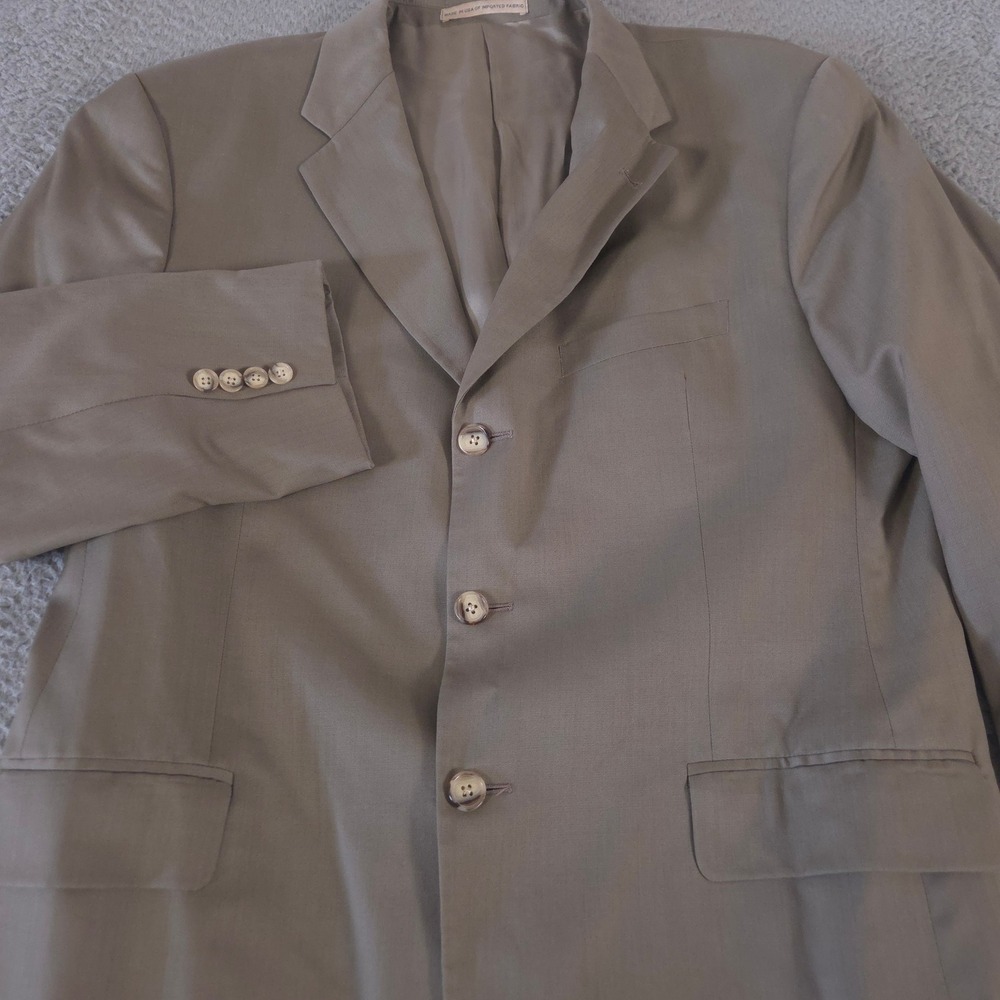 Joseph Abboud Blazer Mens 42 Short American Soft Wool Silk Blend 3 Button Jacket